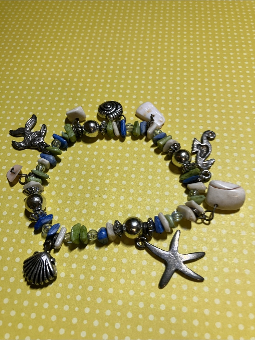 Ocean themed charm bracelet